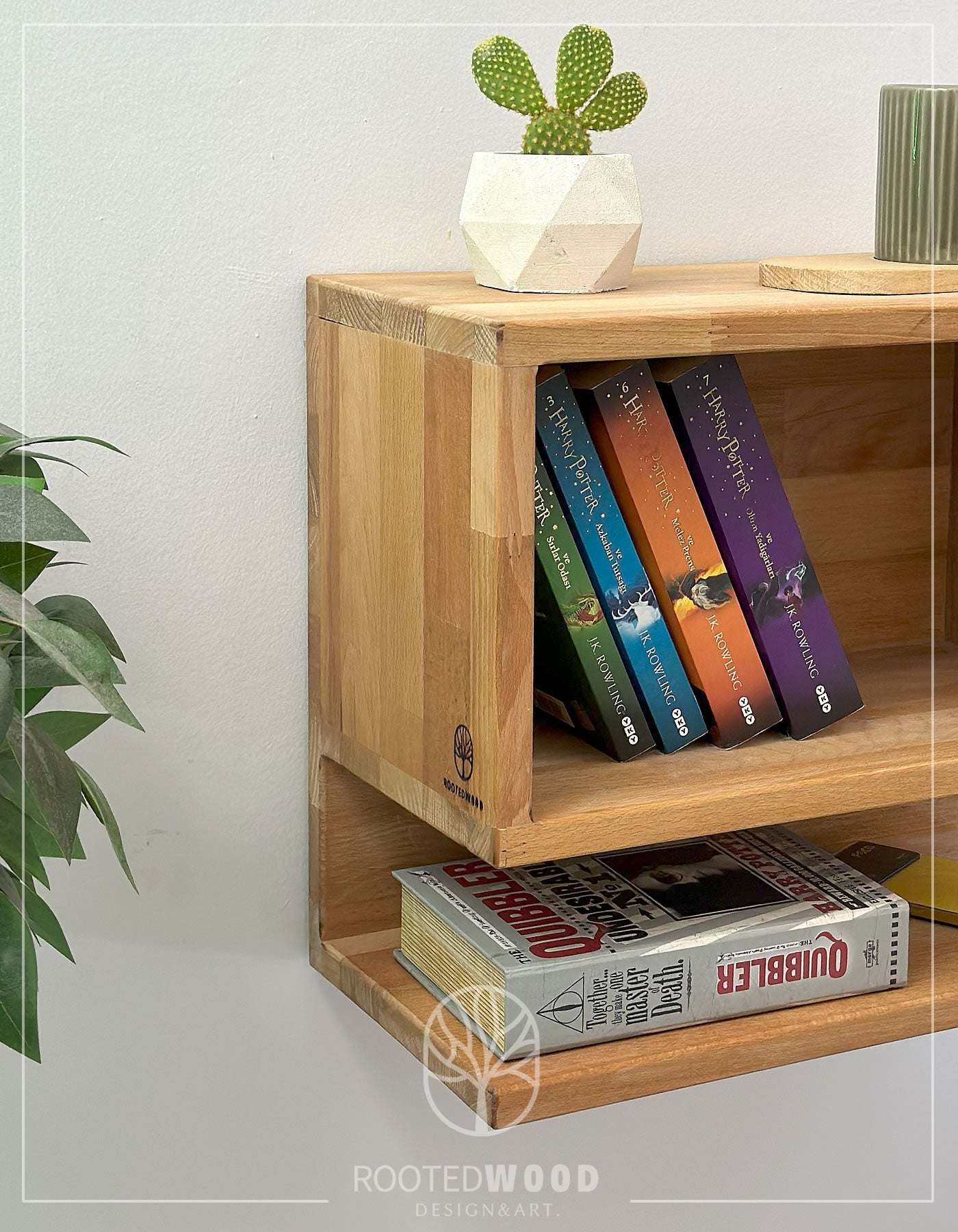 Modern Nightstand, Wooden Nightstand, Floating Shelf, Side Table, Small Nightstand, Nightstand Organizer, Cube Shelf, Unique Nightstand, , Wood Furniture, Rustic Nightstand, Floating Desk, Wall Mounted Shelf