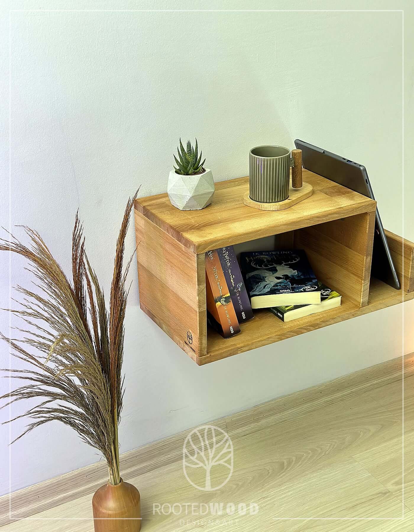 Modern Nightstand, Wooden Nightstand, Floating Shelf, Side Table, Floating Desk, Nightstand Organizer, Nightstand Drawer, Farmhouse Nightstand, Floating Table, Wood Furniture, Rustic Nightstand, , Wall Mounted Shelf